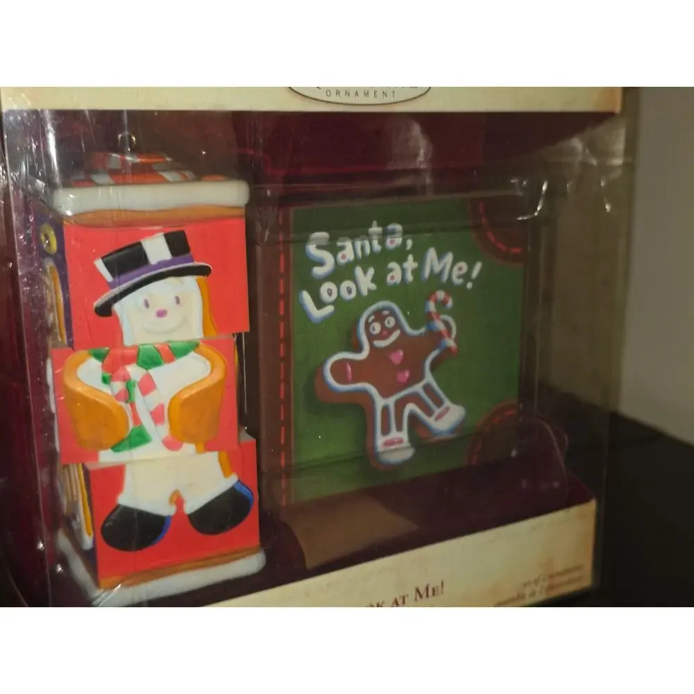 Hallmark: Santa Look At Me!‎ - Set of 2 Ornaments - 2004 Keepsake Ornament